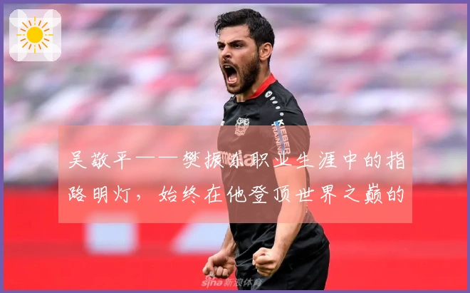 吴敬平——樊振东职业生涯中的指路明灯，始终在他登顶世界之巅的旅程中坚如磐石的支持者